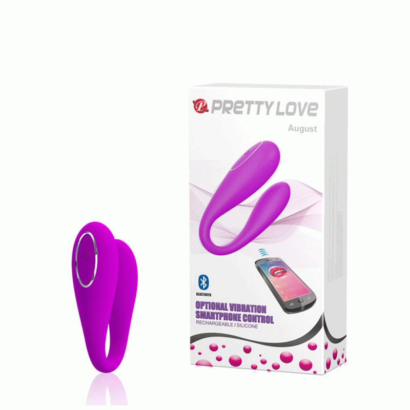 Vibrador August para Casais Recarregável c/ Bluetooth e 12 Vibrações