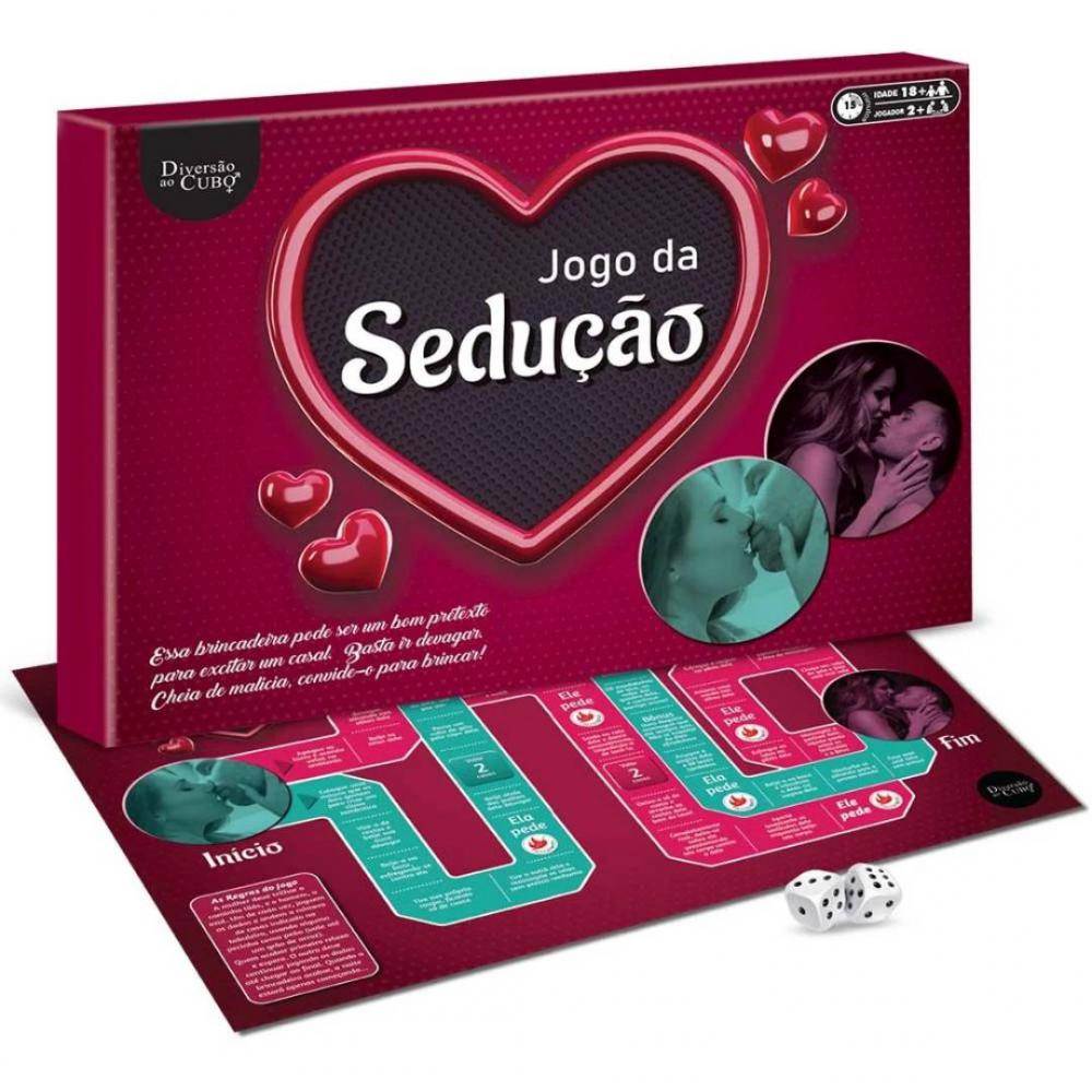 Jogo da sedução tabuleiro Diversão ao Cubo para casais KMV Sex Shop