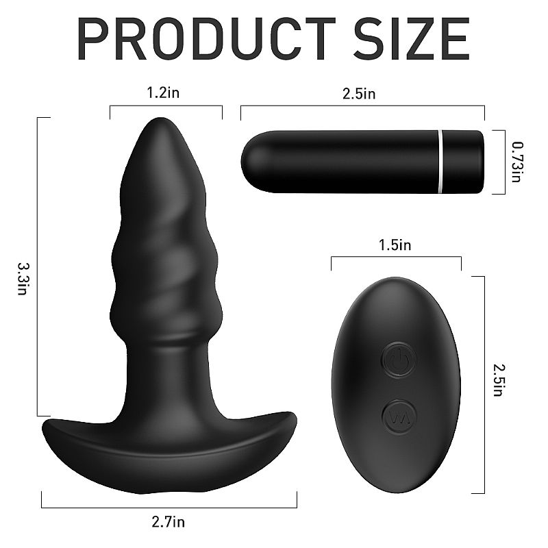 Plug Anal com Vibro Recarregável LOVEARROW - S-Hande: Controle Remoto e Resistência à Água - Imagem 3