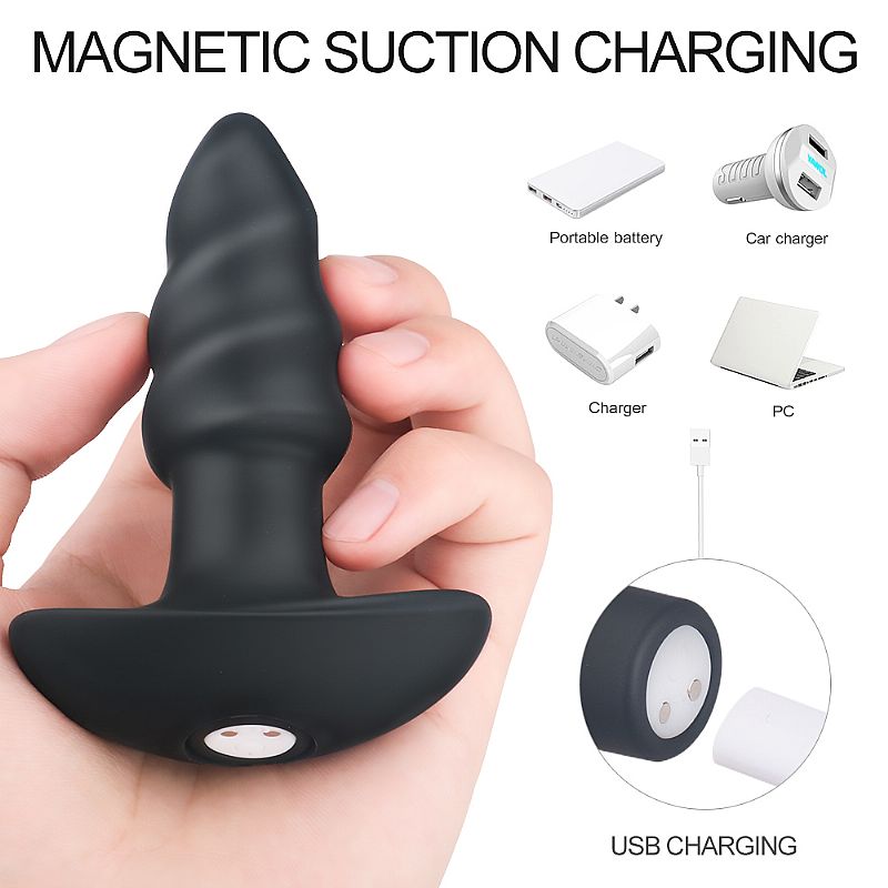 Plug Anal com Vibro Recarregável LOVEARROW - S-Hande: Controle Remoto e Resistência à Água - Imagem 4