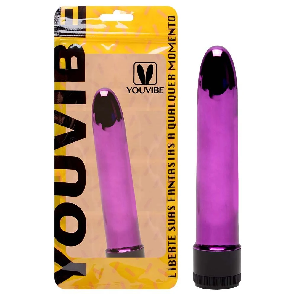 Vibrador Personal Cromado 13cm Multivelocidade Youvibe - Imagem 2