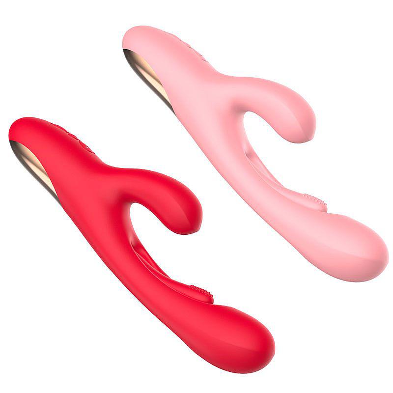 Vibrador ponto G clitóris Dedilhar 2 SI silicone ergonômico 7 vibrações