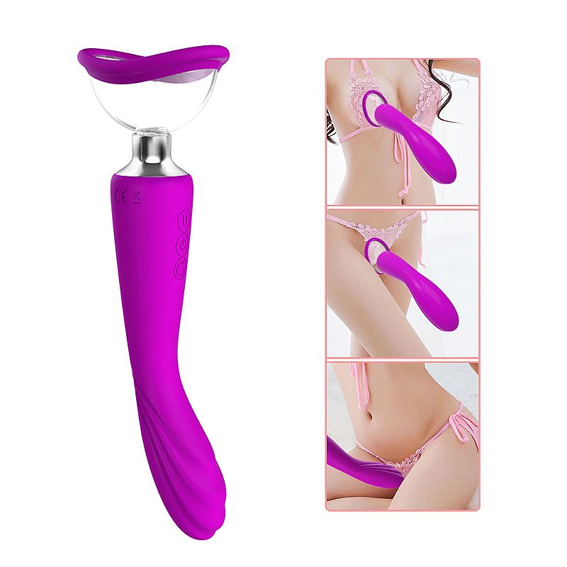 Vibrador e Sugador G-Spot Multifuncional - 7 Vibrações e 3 Sucções - Silicone Médico - Recarregável - Imagem 2