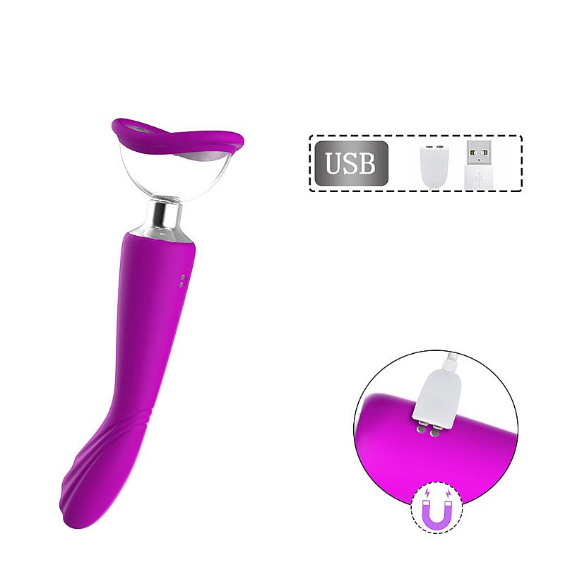 Vibrador e Sugador G-Spot Multifuncional - 7 Vibrações e 3 Sucções - Silicone Médico - Recarregável - Imagem 5