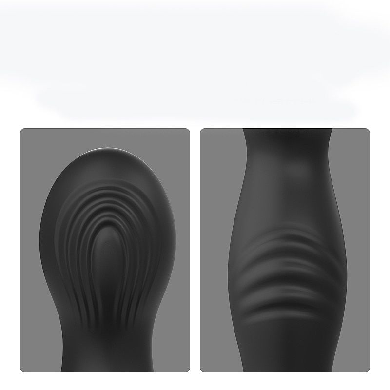 Vibrador de Próstata Hades com Controle Remoto - Dupla Vibração, Silicone Flexível, 10 Modos, USB Recarregável - Preto - Imagem 3
