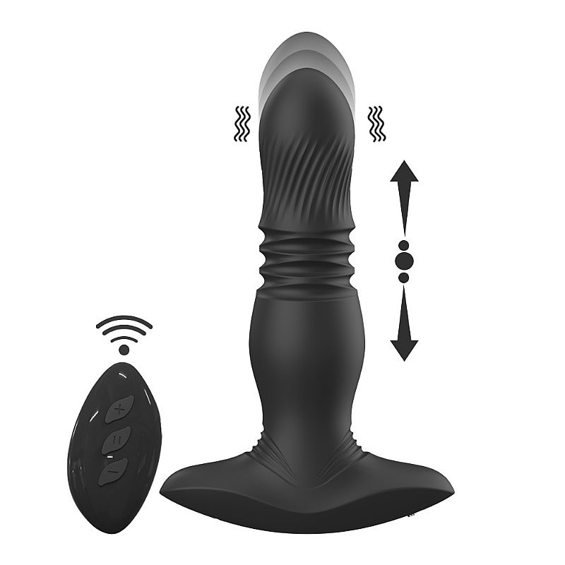 Plug Anal com Vibro Vai e Vem Roy-RCT SI - Controle Remoto e 7 Modos de Vibração - Imagem 6