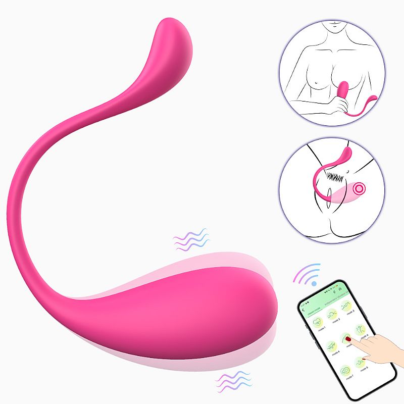 Bullet Lophin SI - Controle Remoto APP - Estimulador Clitoriano de Silicone com 9 Vibrações - Imagem 2
