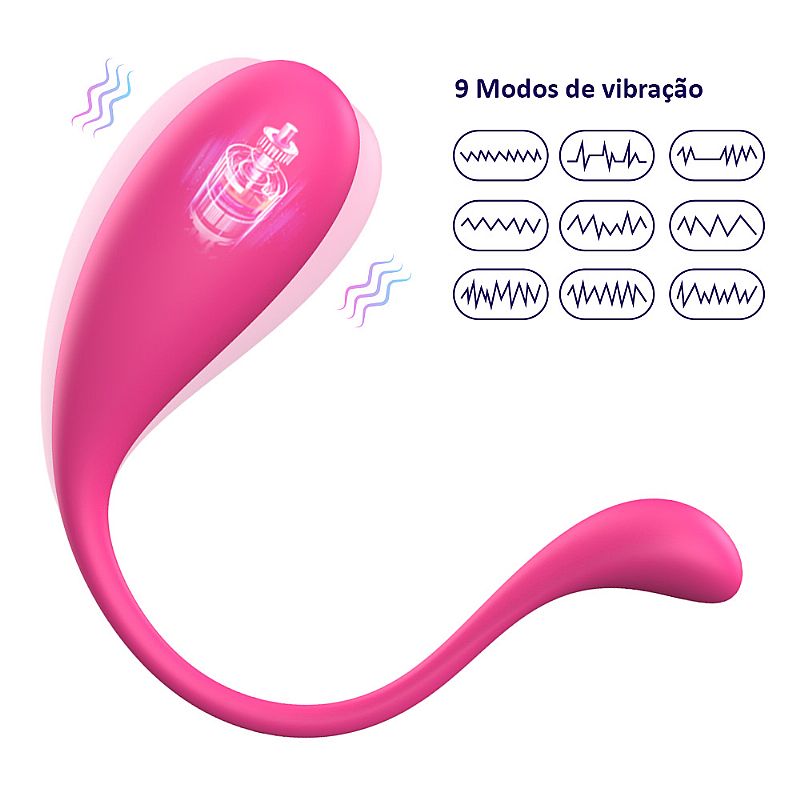 Bullet Lophin SI - Controle Remoto APP - Estimulador Clitoriano de Silicone com 9 Vibrações - Imagem 5