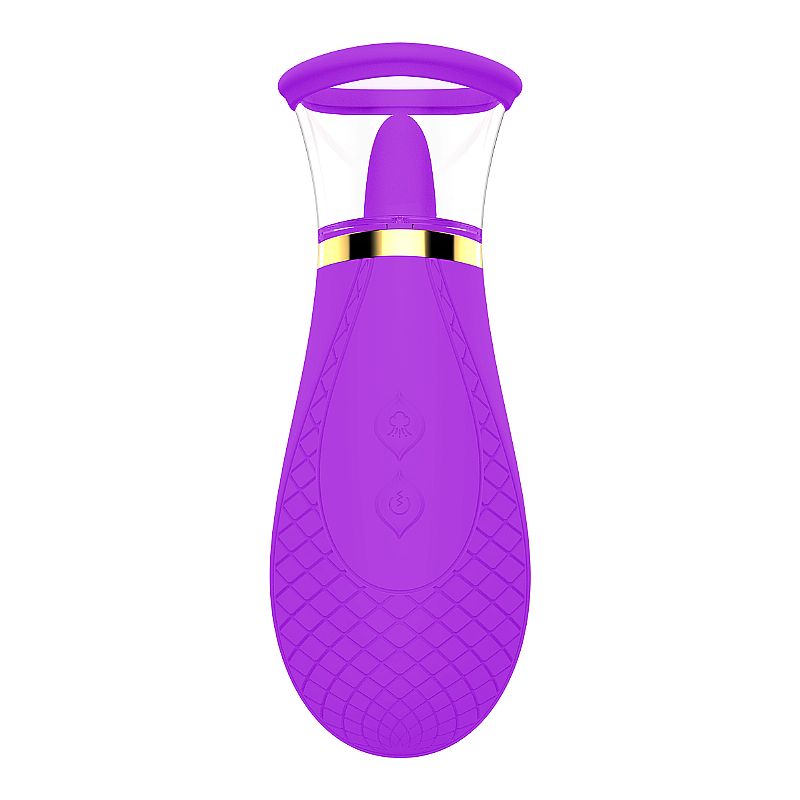Sugador e Vibrador de Clitóris Pistil Cor Roxo: 9 Vibrações e 6 Modos de Sucção