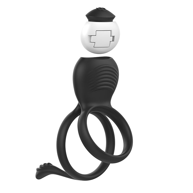 Anel Peniano Duplo com Vibrador e Estimulador de Clitóris - Imagem 2