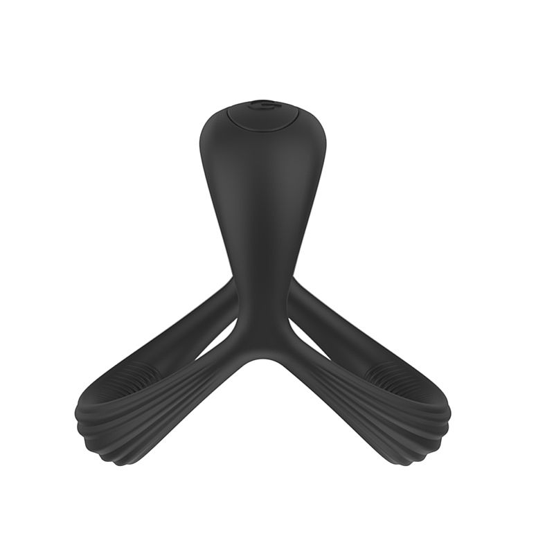 Anel Peniano Duplo com Vibrador e Estimulador Clitoriano - SI - Imagem 2