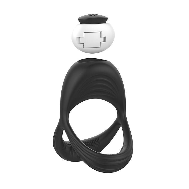 Anel Peniano Duplo com Vibrador e Estimulador Clitoriano - SI - Imagem 3