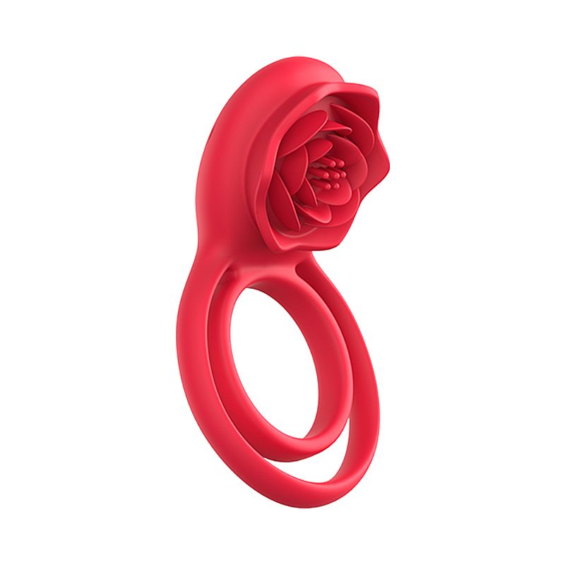 Anel Peniano Duplo com Rosa Estimuladora de Clitóris - Imagem 2
