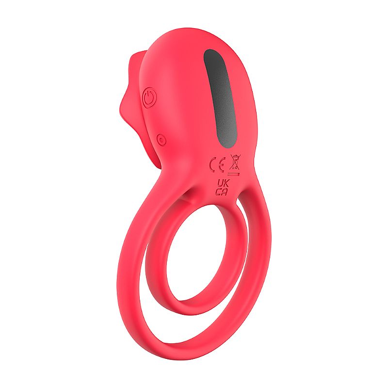 Anel Peniano Duplo com Rosa Estimuladora de Clitóris - Imagem 5
