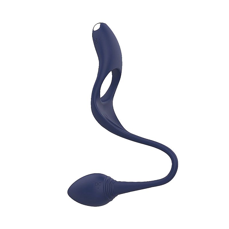 Anel Peniano com Estimulador de Clitóris e Plug Anal, 7 Modos de Vibração, Silicone Macio, Recarregável - Antom - SI - Imagem 3