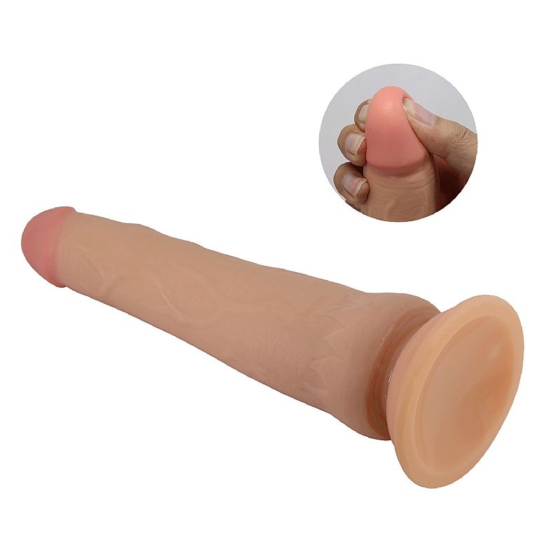 Dildo Realístico Dupla Camada Tiemeyer Bege 21,5x4,5cm Pretty Love - Imagem 8