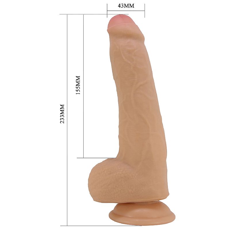 Pênis Realístico Dupla Camada Draco Bege 15,5 cm - Pretty Love - Imagem 4