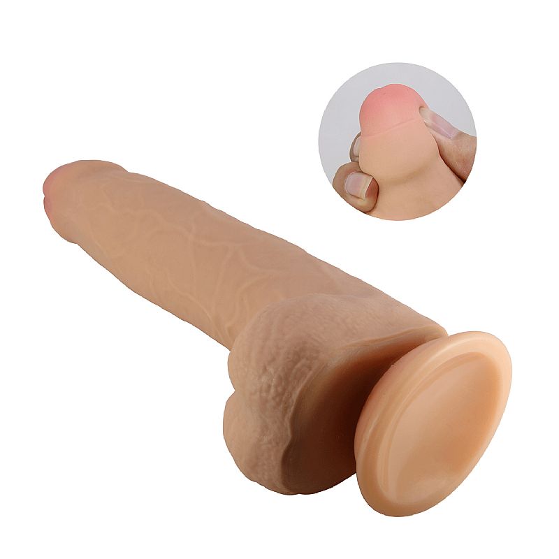 Pênis Realístico Dupla Camada Draco Bege 15,5 cm - Pretty Love - Imagem 2