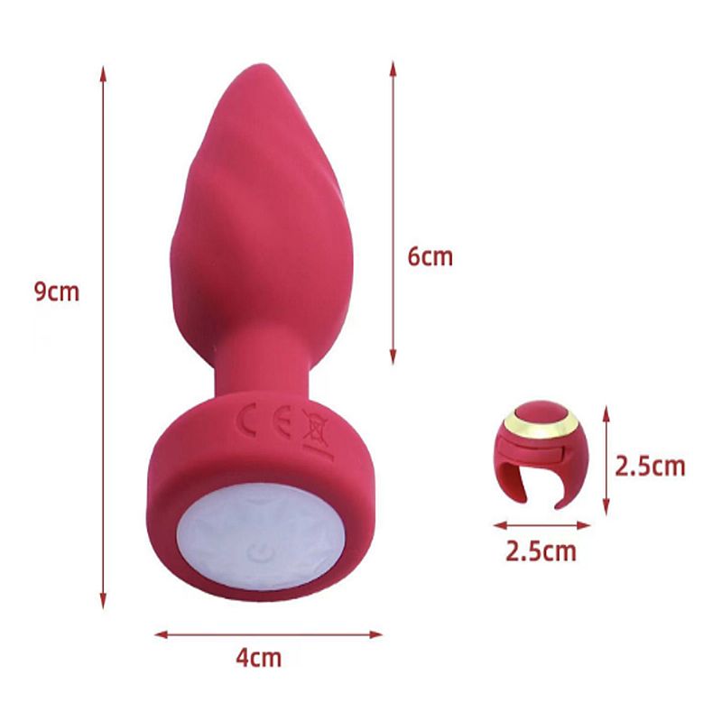 Plug Anal com Touch / Controle Remoto em Formato de Anel - SI - Imagem 2