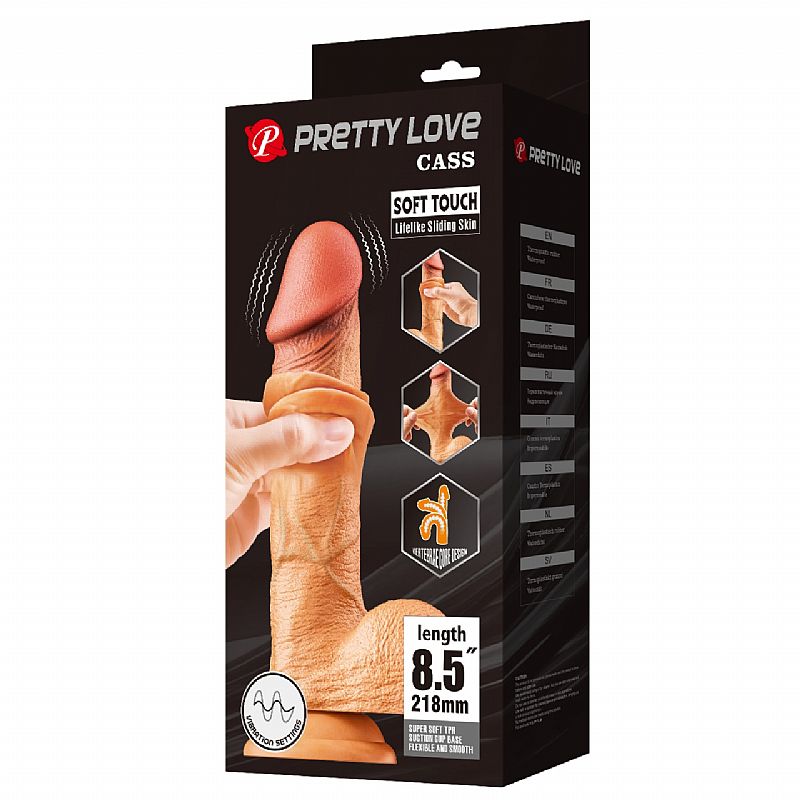 Pênis Realístico - Vibrador de Multi-Velocidade - Sliding Skin - 21.8x4.6 - BAILE - Imagem 7
