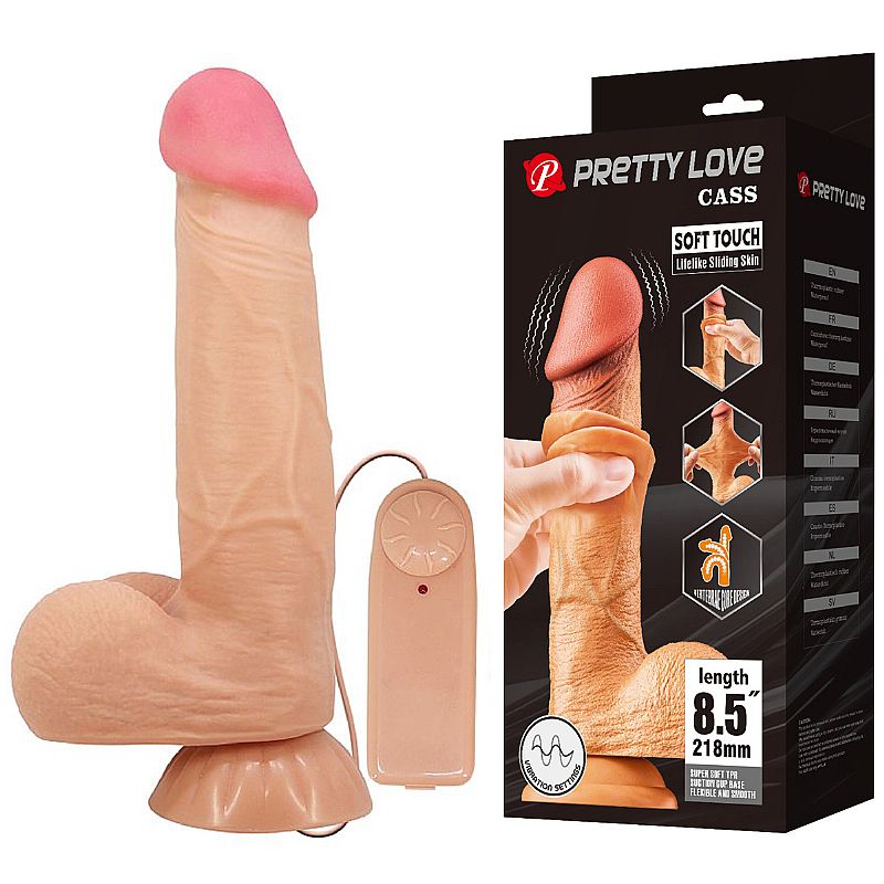 Pênis Realístico - Vibrador de Multi-Velocidade - Sliding Skin - 21.8x4.6 - BAILE - Imagem 8