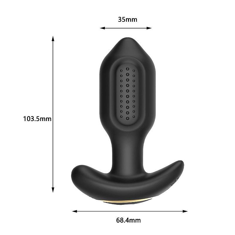 Plug Anal com Vibro e Rotação - Via APP À Longa Distância - Pong - SI - Imagem 4