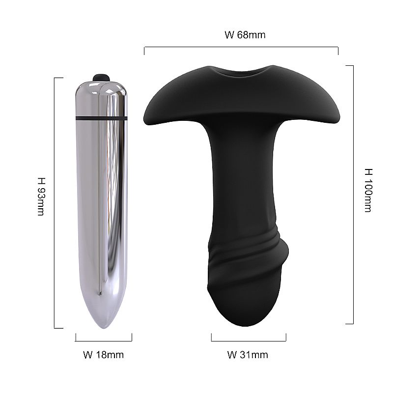 Plug Anal StarArrow com Vibro: Conforto Espiral em Silicone Soft Touch - Imagem 2