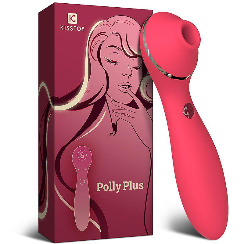 Vibrador e Sugador de Clitóris com pulsação - Polly Plus - Kisstoy