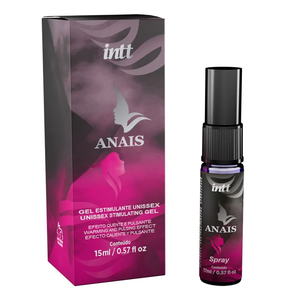 Excitante anal Intt Anais efeito quente e pulsante 15ml