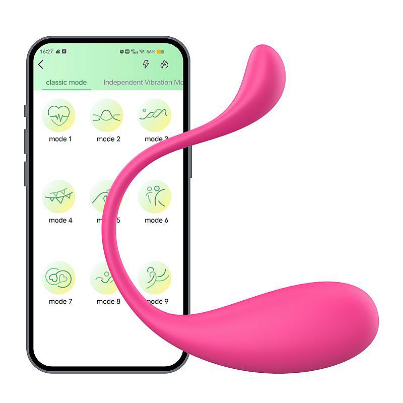 Bullet Lophin SI - Controle Remoto APP - Estimulador Clitoriano de Silicone com 9 Vibrações
