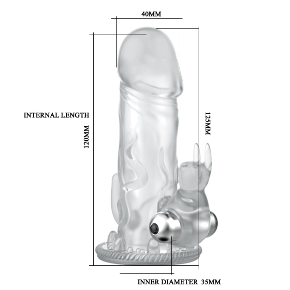 Capa Peniana Estimuladora Coelho Vibro Baile Brave Man Gtoys - Imagem 11
