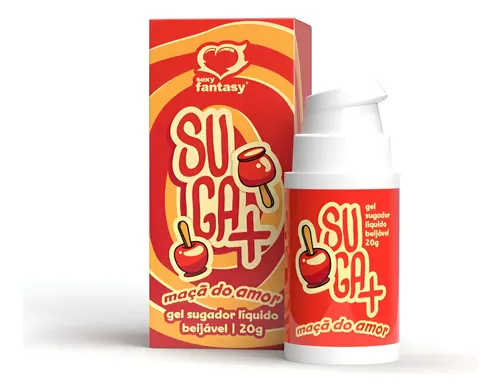 Gel Sugador Beijável Suga+ Maçã do Amor 20g Sexy Fantasy