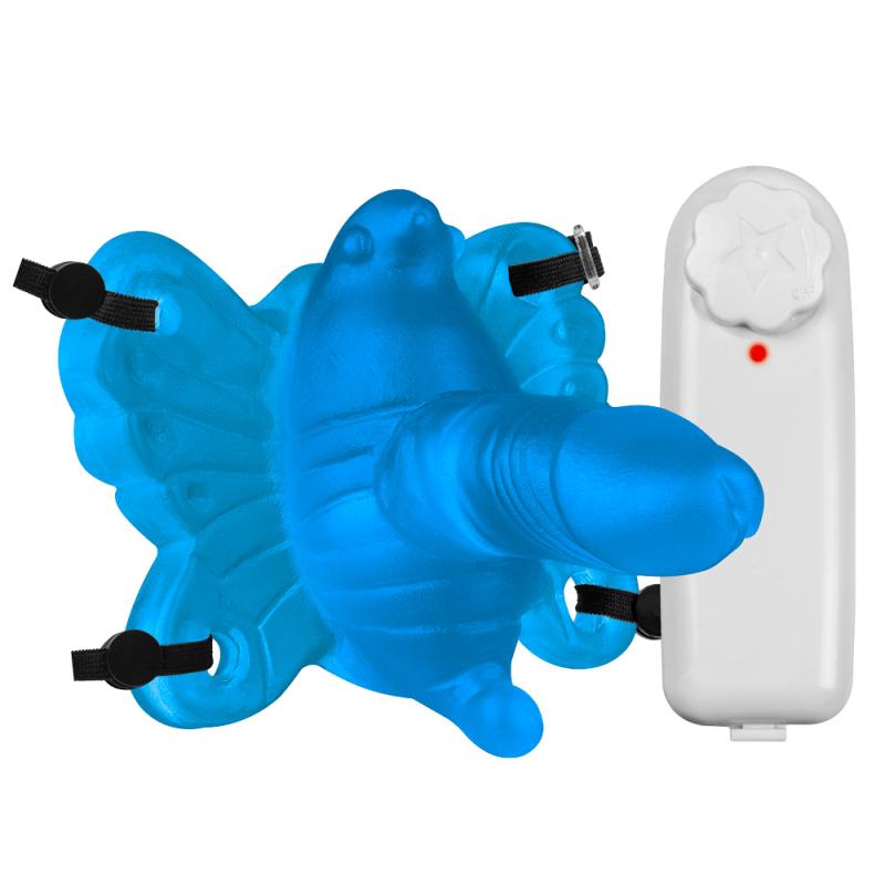 Butterfly c/ Vibro e Pênis Cor Azul