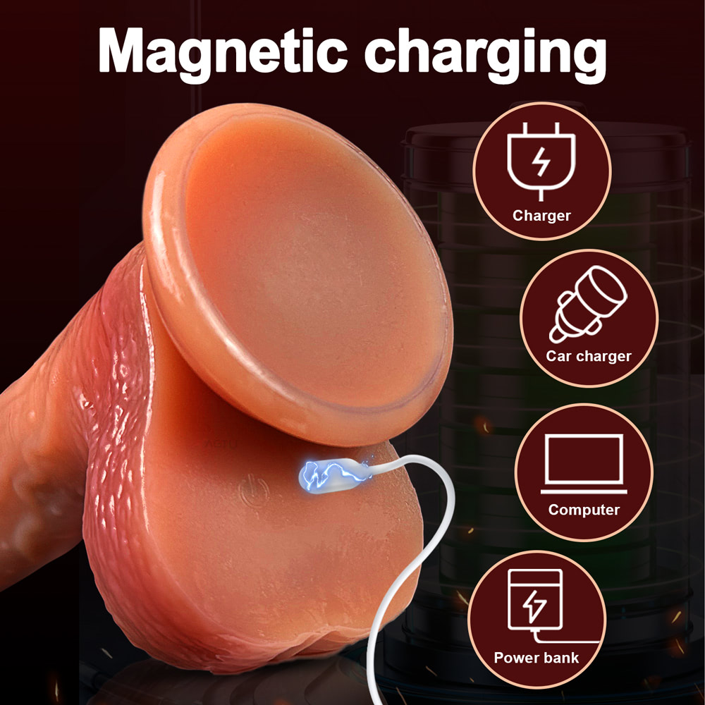 Pênis realistico com ventosa e controle por aplicativo, 9 modos vai e vem e 9 modos de vibração - Piccolo - YOUVIBE - Imagem 4