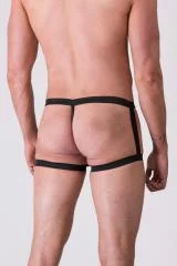 Cueca Sensual Vinil Preto - Imagem 2