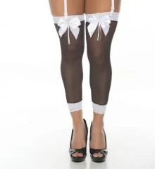 Meia 7/8 Com Laço Sem Pé Pimenta Sexy: Elegância e Sedução em Cada Passo - Imagem 3