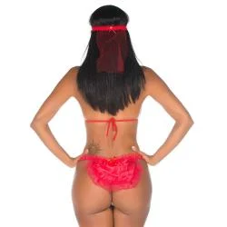 Mini Fantasia Noiva Fogosa Pimenta Sexy - Imagem 2