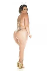 Mini Fantasia Plus Size Coelha Pimenta Sexy - Imagem 2