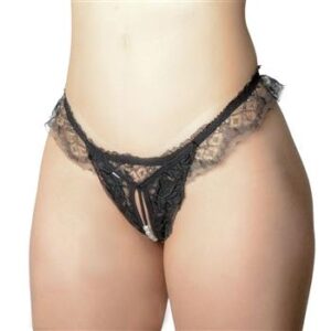 Calcinha Fio Dental Pérola Sapeka - Lingerie Sensual