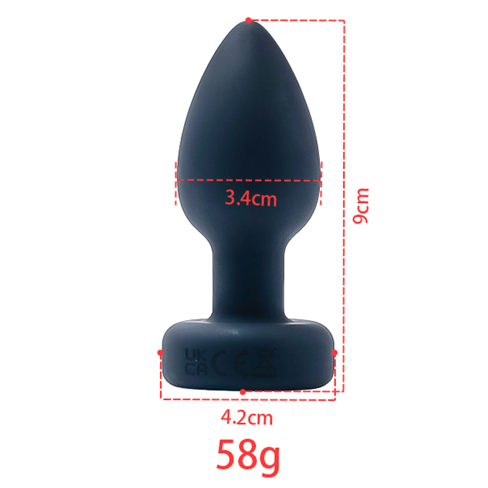 Plug Anal em Silicone com LED,com 10 Modos de Vibração e Controle Remoto sem Fio - Imagem 2