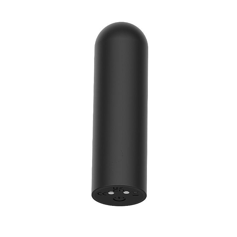 Bullet Vibrador Preto Sofisticado - 10 Modos - Ergonômico e Recarregável - 6,1 cm - À Prova dÁgua