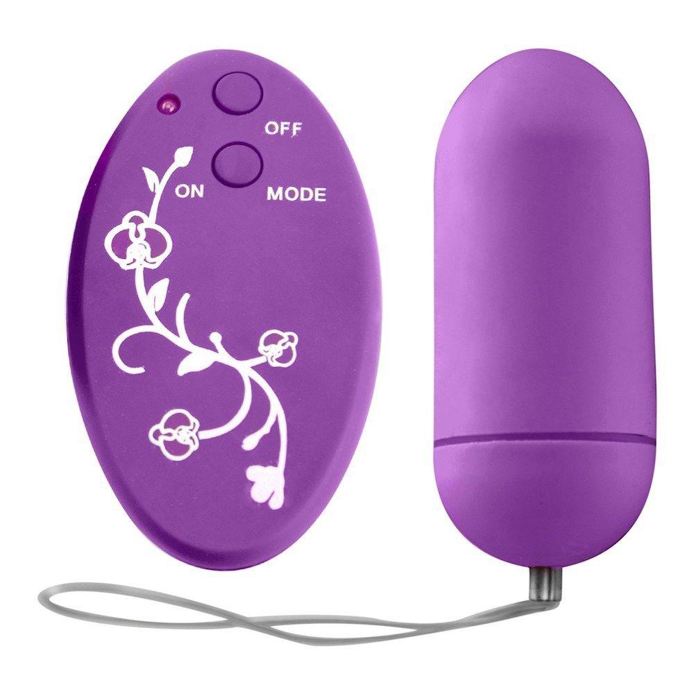 Bullet Roxo Egg Controle Sem Fio Floral 10 Vibrações Gtoys