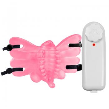 Vibrador Clitoriano Moth Rosa: Borboleta Sensual com Alças Ajustáveis