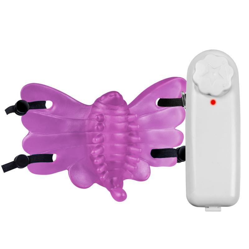 Butterfly Vibratório Roxo - Estimulador Clitoriano Multivelocidade - Alças Ajustáveis
