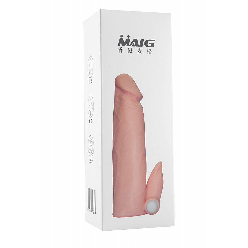 Capa Peniana Cyber 15 X 3Cm Com Vibrador Fanle Gtoys