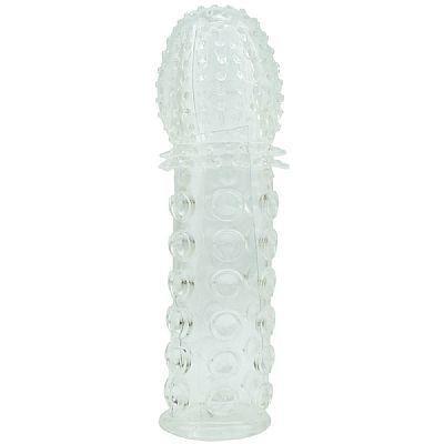Capa Peniana Texturizada em Jelly - Macia e Flexível 15 cm