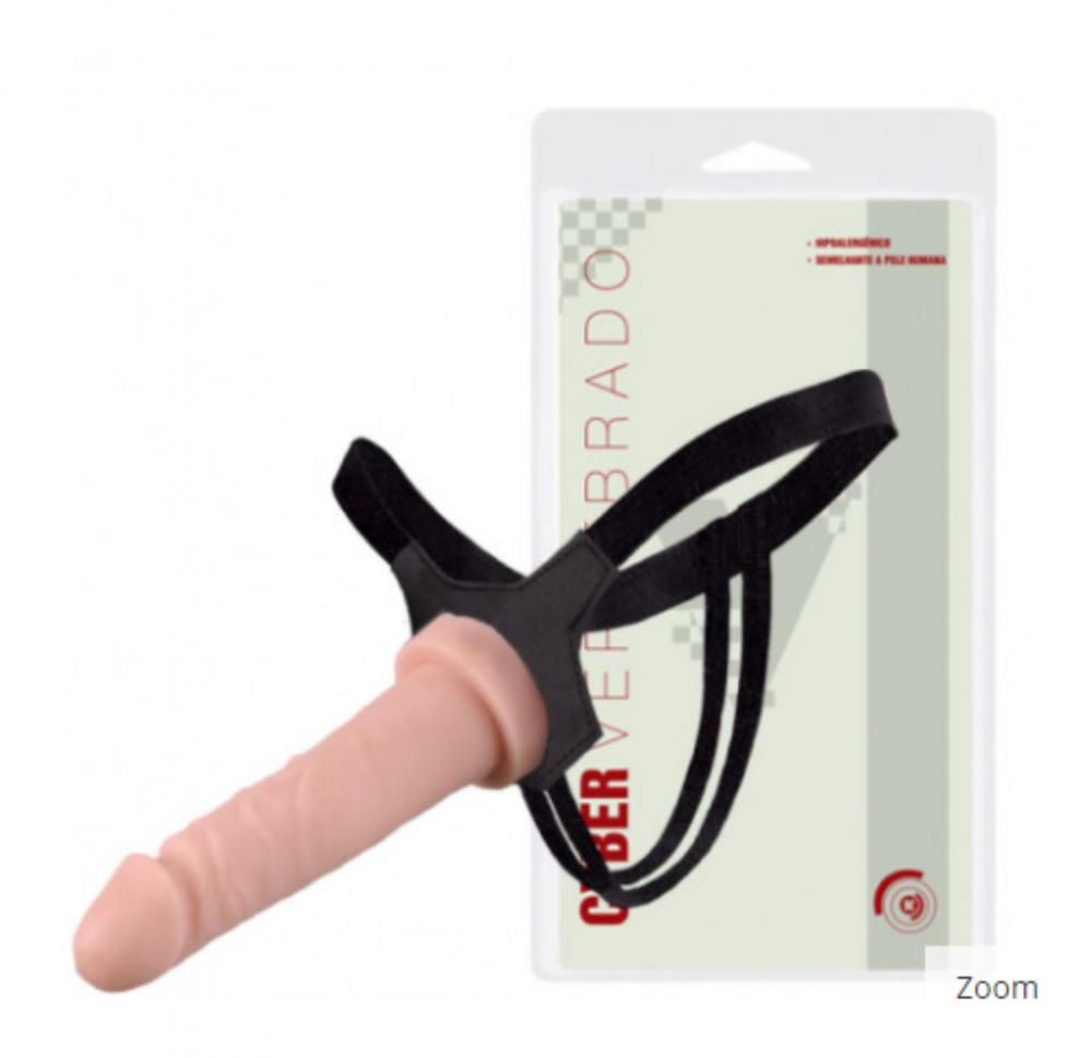 Cinta Com Pênis Realístico Em Cyber Vertebrada 17,5x3,8cm K Import