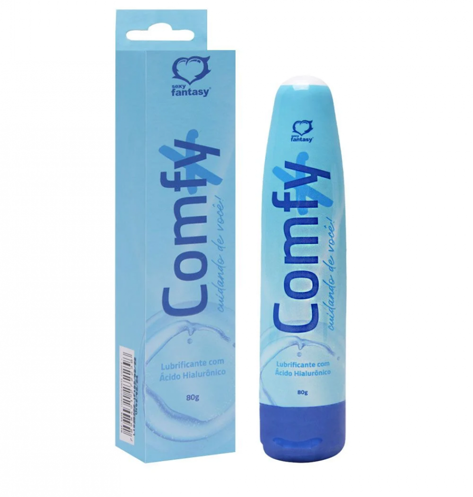 Lubrificante Íntimo Comfy+ com Ácido Hialurônico 80g - Suavidade Sexy Fantasy