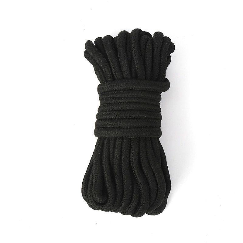Corda bondage algodão 10m preta para shibari e kinbaku