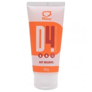 Lubrificante hot beijável D4 60g sabor laranja Sexy Fantasy